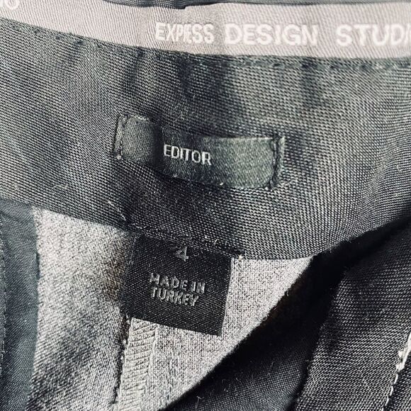 Express Editor Wide Leg Cutoff Pants. - Picture 4 of 4